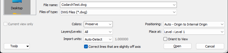 File explorer LinkOptions
